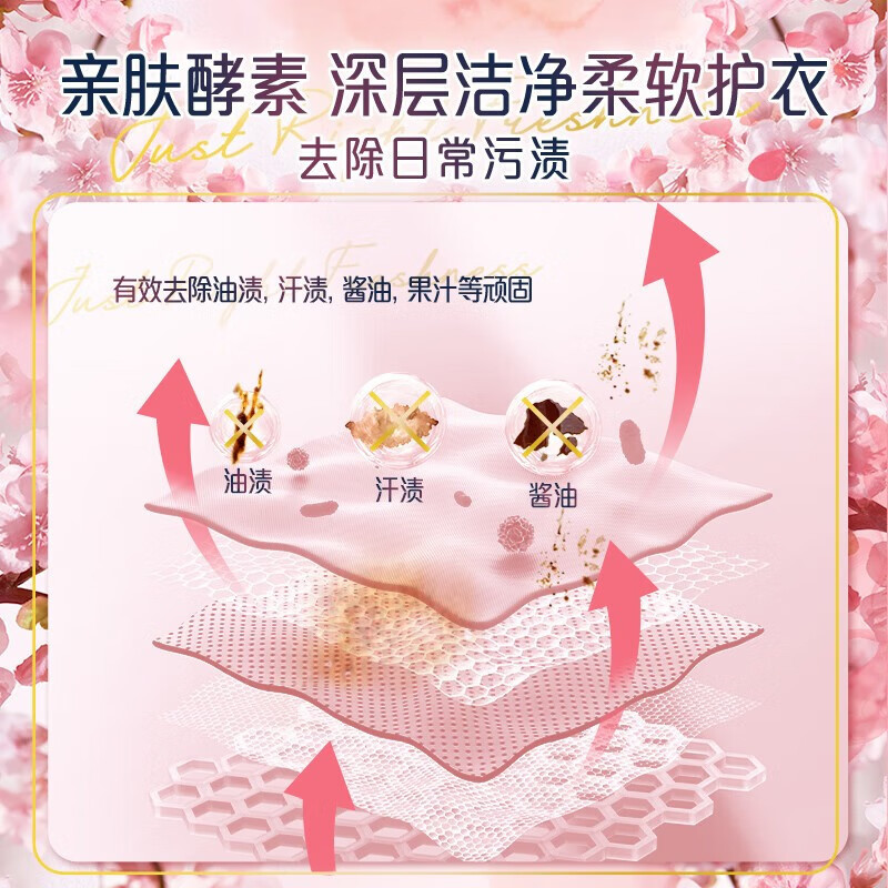 Downy当妮洗衣液2合1淡粉樱花700g+淡雅罗兰700g瓶装柔顺洁净衣服香水持久留香护衣留香机洗手洗去渍家庭装