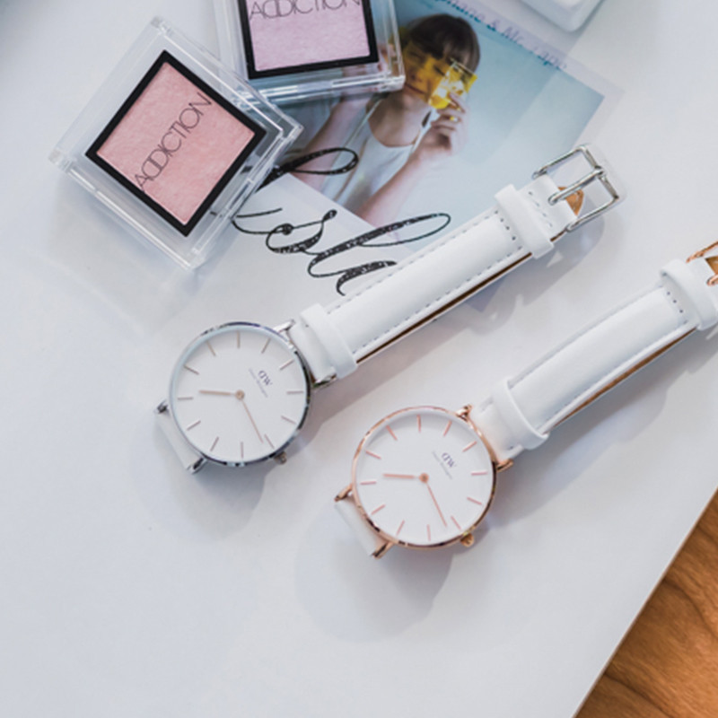 [直营]丹尼尔惠灵顿(Daniel Wellington) Classic Petite系列欧美品牌皮革表带女士石英表