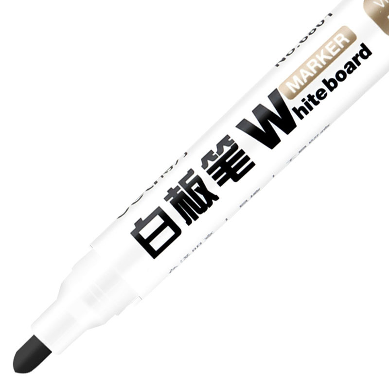 得力(deli) 思达6801白板笔可擦笔 水性白板笔 黑色 10支/盒 单位:盒