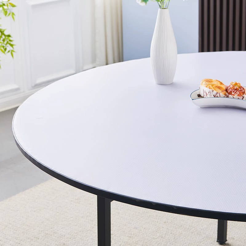 中意贝田btzy98家用简易大圆桌酒店饭店10人15人20人折叠餐桌餐饮店