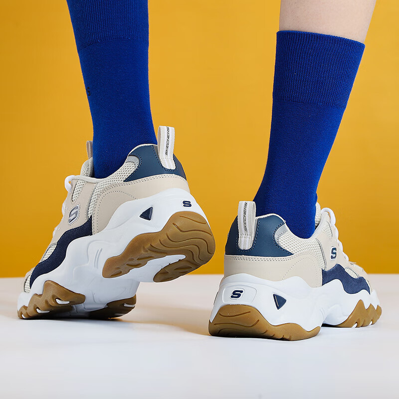 Skechers斯凯奇女鞋新款复古熊猫鞋轻质缓震运动休闲鞋149094-TNV ZP