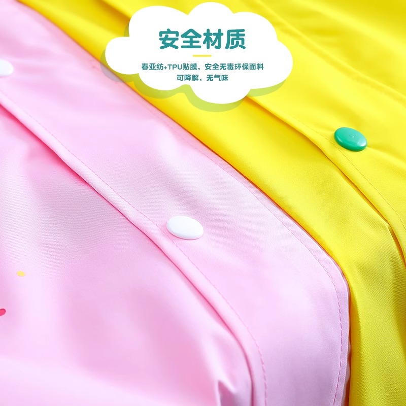 正雨儿童冲锋衣雨衣女孩小学生多处反光条大书包位男童宝宝防水9063高清大图