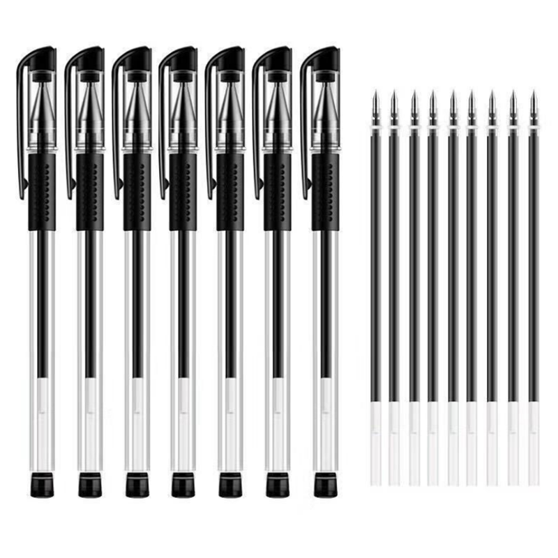 得力(deli)黑色0.5中性笔120支/件