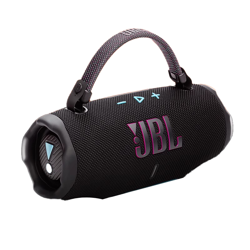 JBL CHARGE6 音乐冲击波六代 便携式蓝牙音箱+低音炮 AI音效增强 户外防尘防水 桌面音响 防水黑橙配高清大图