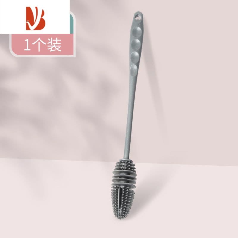 三维工匠洗杯子刷子去污器无死角专用清洁刷奶瓶破壁机长柄硅胶家用杯刷图片