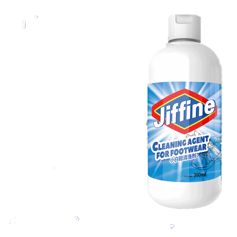 美国进口Jiffine 鞋靴清洁液300ml*2瓶 活氧净小白鞋清洗剂去污增白刷鞋洗鞋神器高清大图