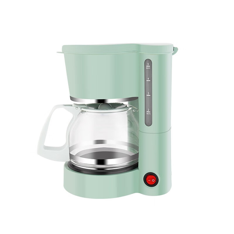利仁(Liven)家用滴漏式意式半自动咖啡机多功能泡茶壶 LPKF-8薄荷绿高清大图