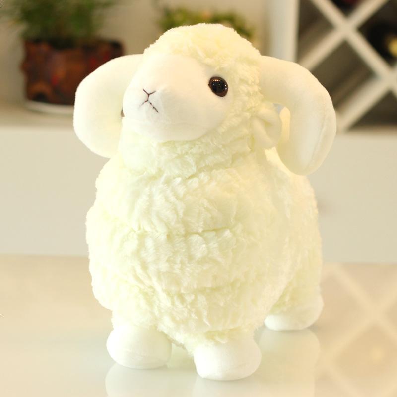 优品推荐可爱仿真小羊羊毛绒玩具白色嘟嘟羊公仔布娃娃儿童玩偶生日