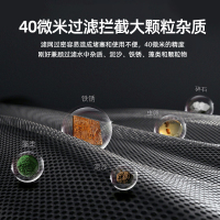 复旦申花前置过滤器 家用4T/H大流量反冲洗40微米精滤全屋过滤厨房自来水净水器