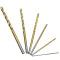 60pcs 高速钢镀钛麻花钻头 直柄钻头1/1.5/2/2.5/3/3.5mm 各10支 60pcs麻花钻头