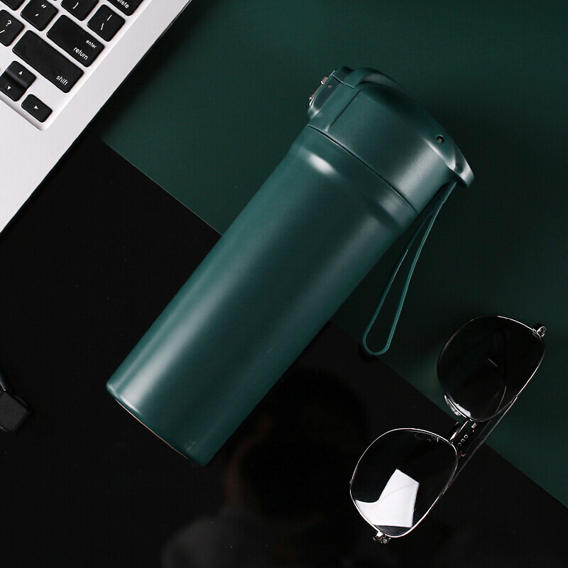 骨瓷内胆保温杯女生便携陶瓷内胆弹跳男简约ins咖啡泡茶车载水杯拓进