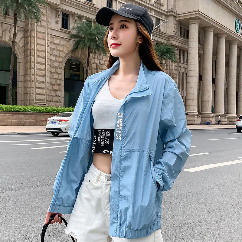 真维斯防晒衣女士夏季薄款外套时尚潮流夹克透气防紫外线防晒服