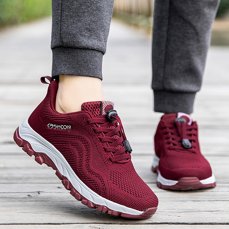 正品正品得知足力健身体老人鞋女春季旗舰店软底舒适妈妈运动休闲中