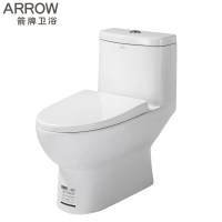 ARROW箭牌卫浴双坑距快拆盖板 双档节水 防臭静音 自洁釉面 喷射虹吸式连体座便器