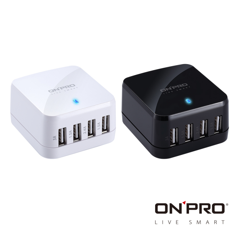 ONPRO OPUC-3P01W BK 3 Ports USB Universal Turbo Charger