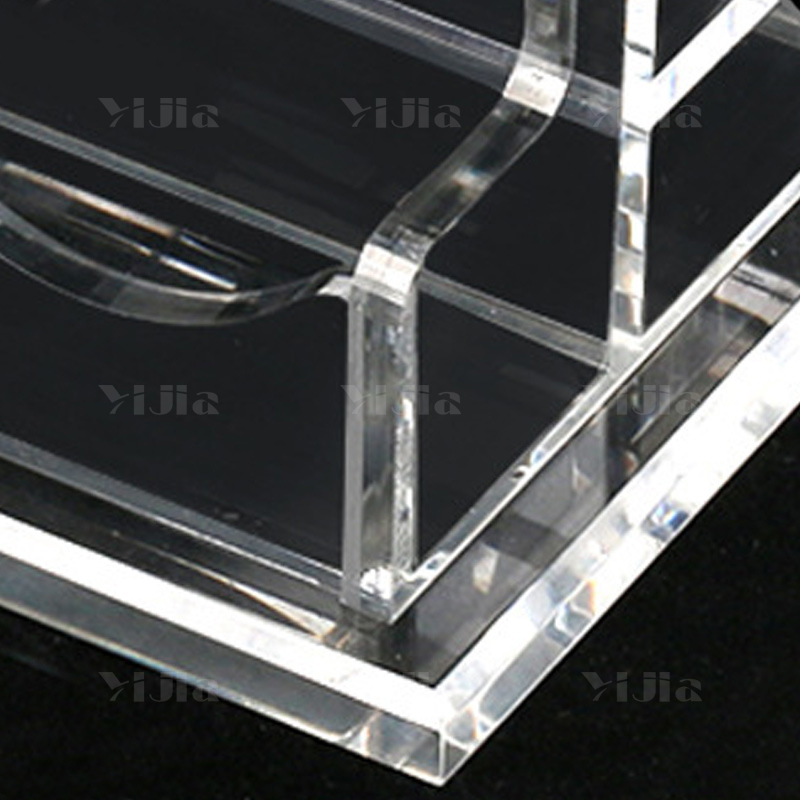 翌嘉YJ4123046 亚克力名片盒塑料收纳盒 102*80*80高清大图