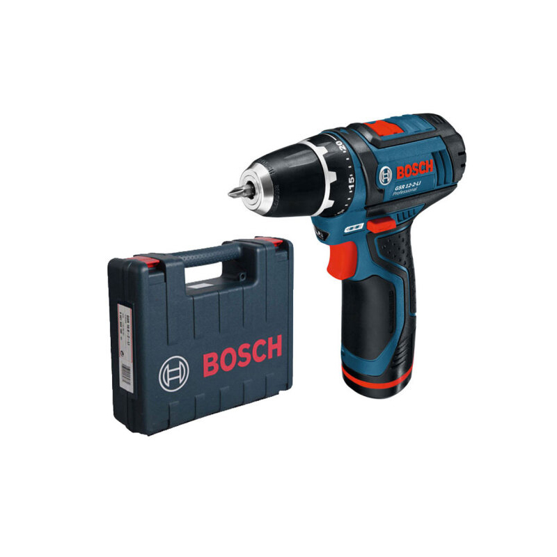 博世(Bosch) 锂电充电式电钻 起子机 GSR 12-2-Li(促销装) 双电+小旋风