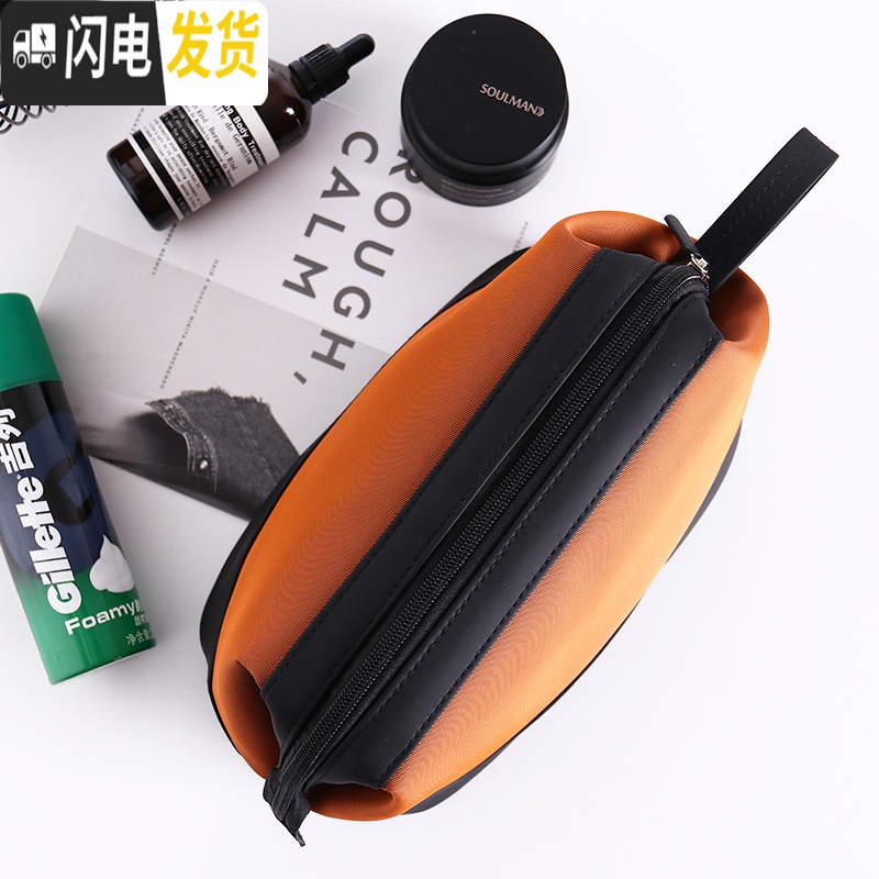 三维工匠旅行洗漱包男士干湿分离便携商务出差防水大容量健身洗浴包化妆包收纳包高清大图