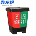 垃圾桶00 厨房垃圾桶18L绿红双桶个
