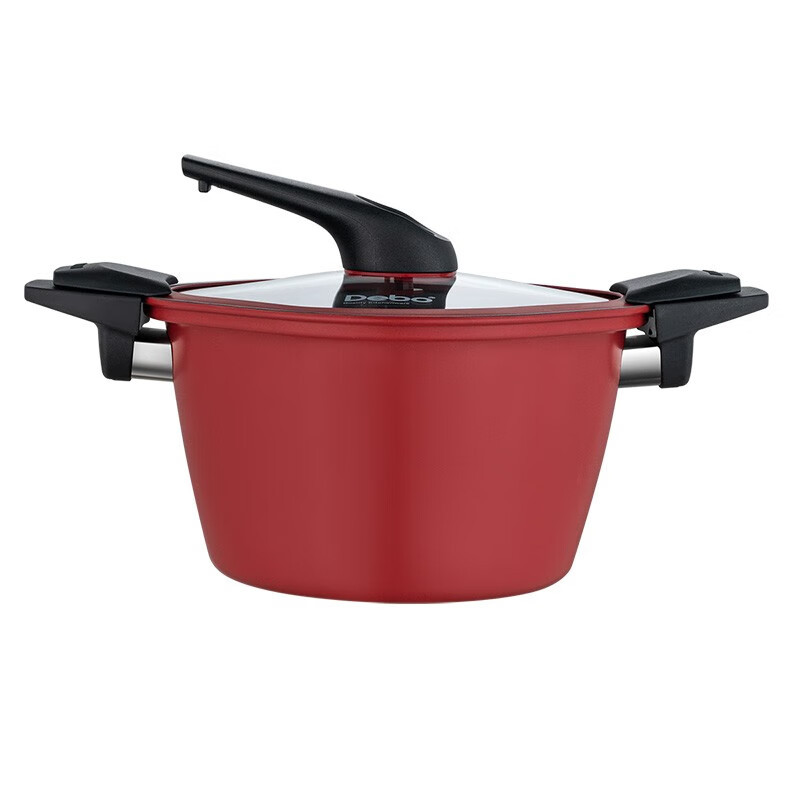 德铂(Debo)格雷斯曼微压锅22cmDEP-878红色