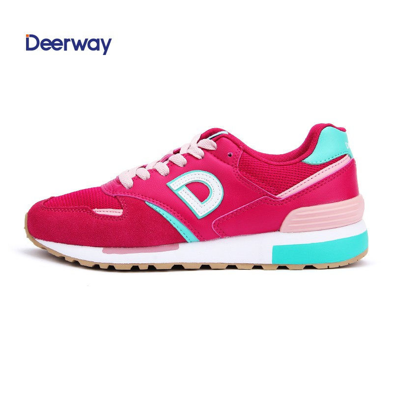 德尔惠女鞋运动鞋春季新款跑步鞋复古休闲鞋女慢跑鞋轻便