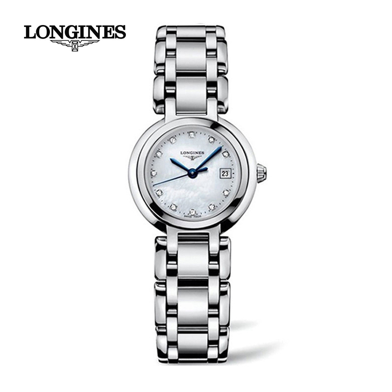 LONGINES 浪琴心月系列钢带商务时尚女士石英表L8.110.4.87.6