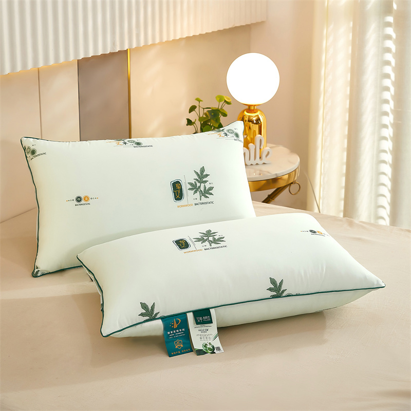 北极绒(Bejirog) 艾草枕芯枕头清香助眠亲肤磨毛面料抗菌防螨学生单人枕头高清大图