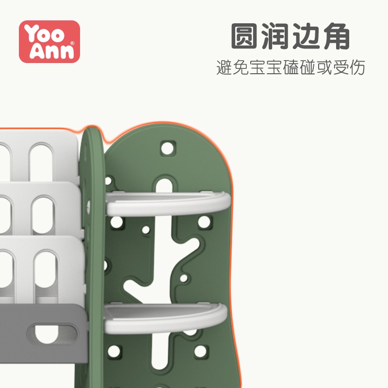 儿童书架玩具整理柜子收纳架宝宝收纳柜婴儿幼儿宝宝置物绘本储物收纳柜 三维工匠高清大图
