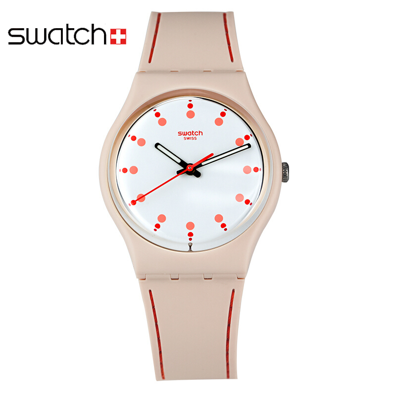 斯沃琪(SWATCH) 手表 色彩密码系列 柔曼的日子 树脂表带 女士腕表GT106