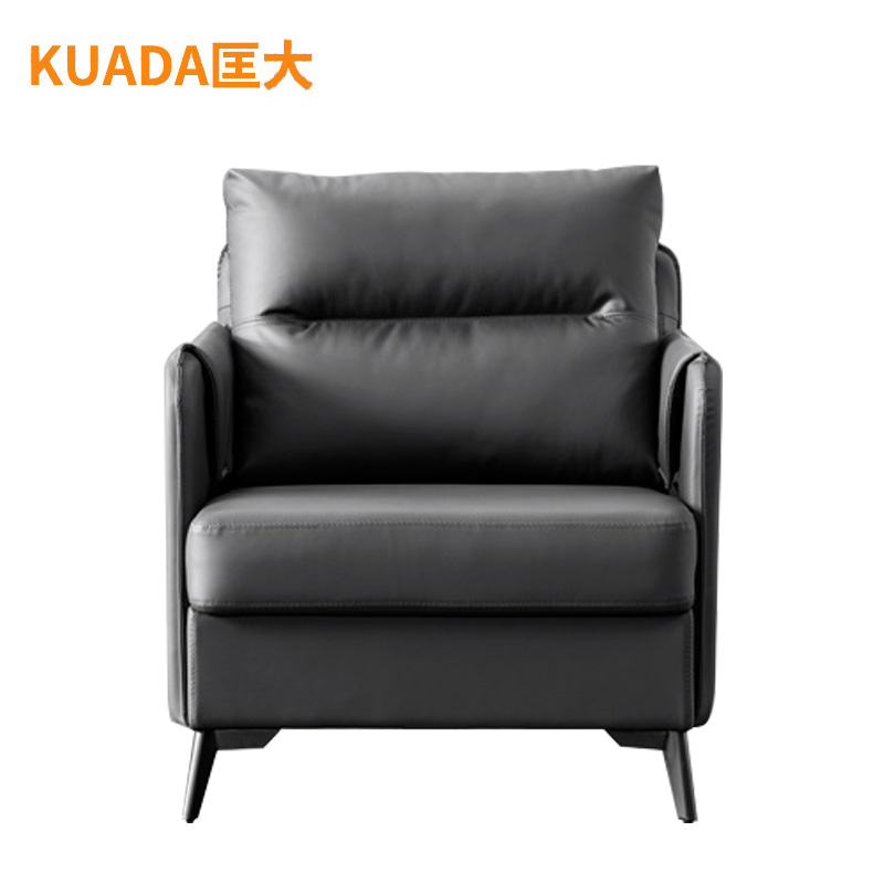 匡大 办公沙发 皮艺沙发 办公室接待沙发 西皮 单人位 KDT683高清大图