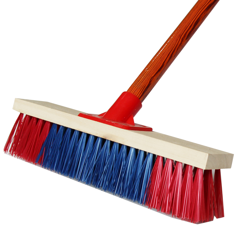 企购优品地刷 强力去污硬尼龙去除油渍厨房地板水刷柄长1.3米