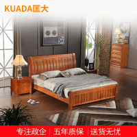 匡大 床 实木框架床宿舍接待床1.0米床+10CM棕垫+床头柜*1KDMC-QT102