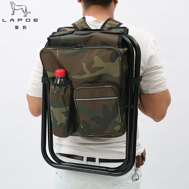 猎豹 户外双肩包椅双肩背折叠凳便携包LB37Z/个高清大图