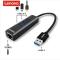 联想拓展坞线材A615 灰色（USB3.0分线器+USB转RJ45千兆网口）