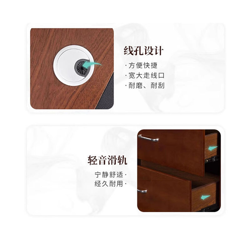 帝德龙简约现代单人办公桌BGZ-7 1200*600*760mm高清大图
