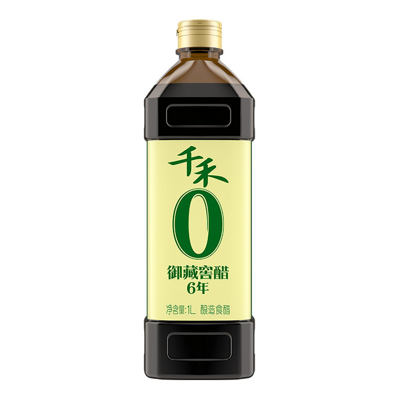 千禾0醋厨房调味御藏窖醋6年1L优料粮食酿造炒菜凉拌饺子蘸料 零添加6年窖醋（御藏）1L