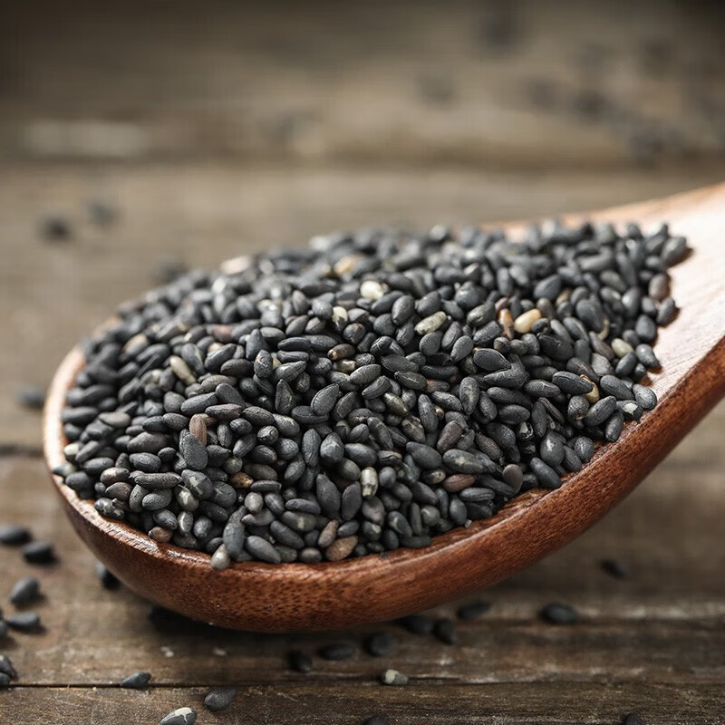 燕之坊 芝麻仁干吃炒黑芝麻即食免洗炒熟粗粮烘焙家用 白芝麻粒200g+黑芝麻粒 210g高清大图