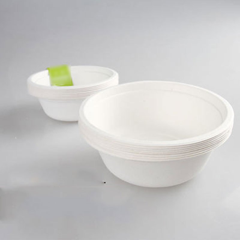趣涉家居 一次性纸碗餐具加厚圆形一次性餐盒打包户外烧烤碗通用简约便携家居器皿饭盒/便当盒商用生活日用