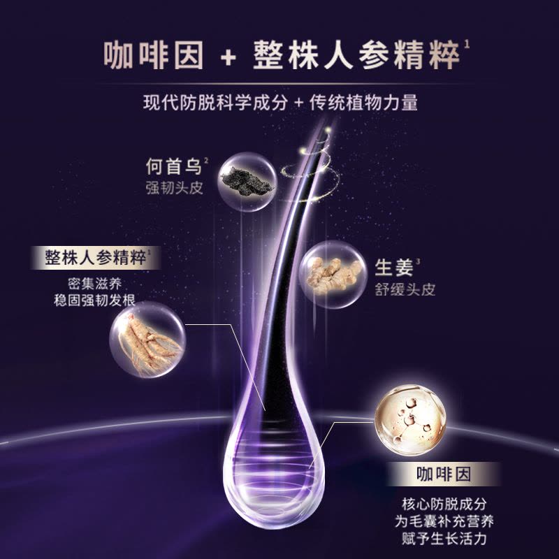 RYO吕滋养韧发根源防脱护理洗发水清洁控油护发固发防断发洗发露旅行装100ml*3图片