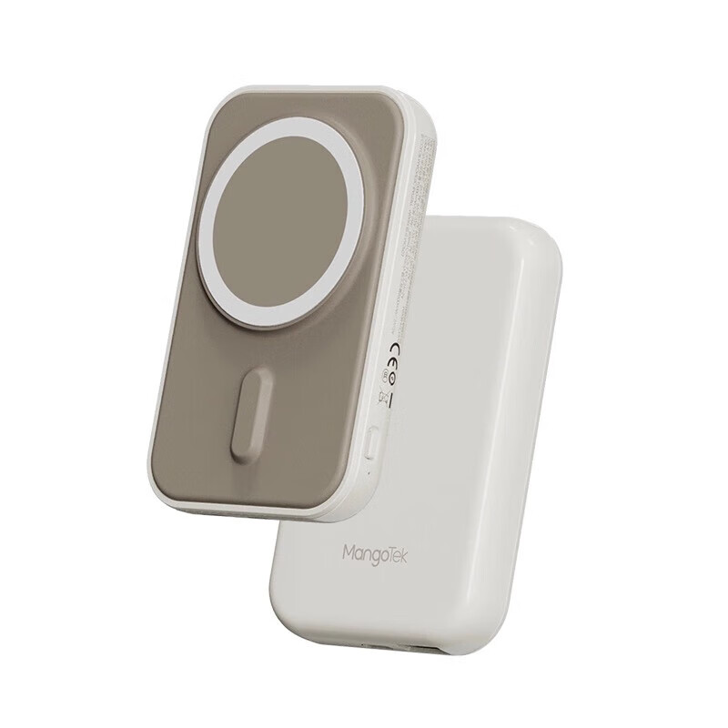 MANGOTEK苹果磁吸移动电源10000毫安大容量双接口Magsafe15W无线快充充