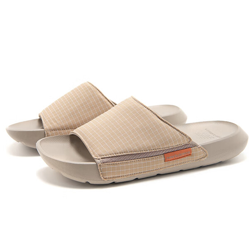 新百伦newbalancenb夏季轻便透气防滑耐磨拖鞋sd6302卡其色白格sd6302