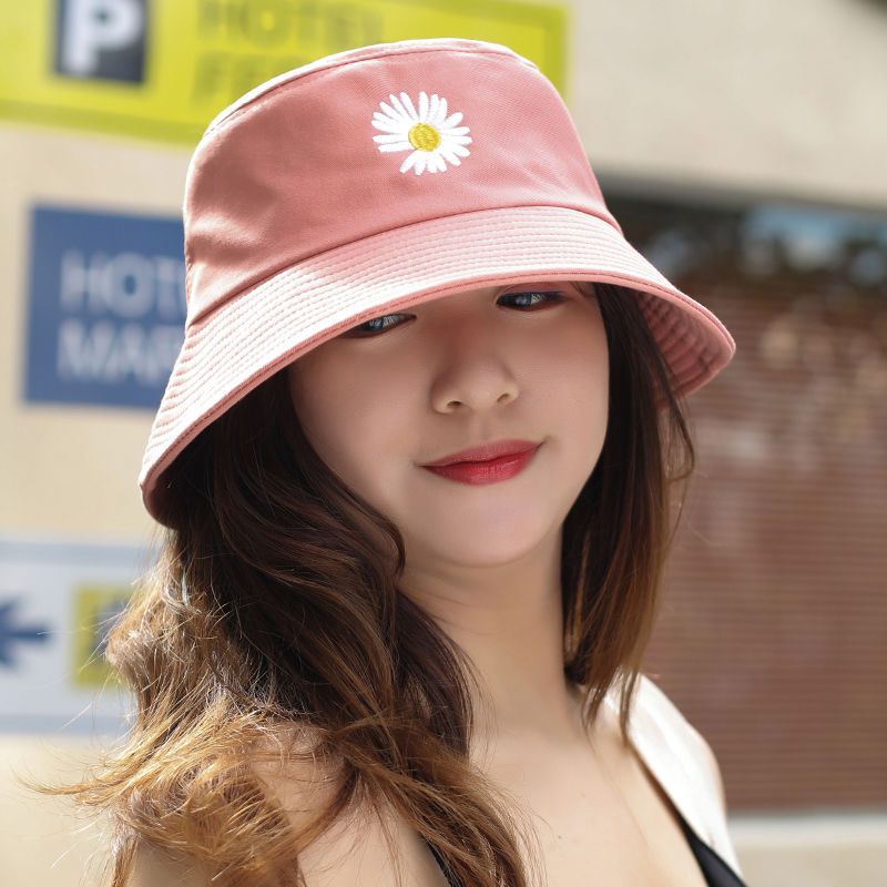 K523款-粉色 标准码:52-56cm 大头围渔夫帽女适合圆脸大码大号夏季加大帽子大脸头大防晒遮阳帽