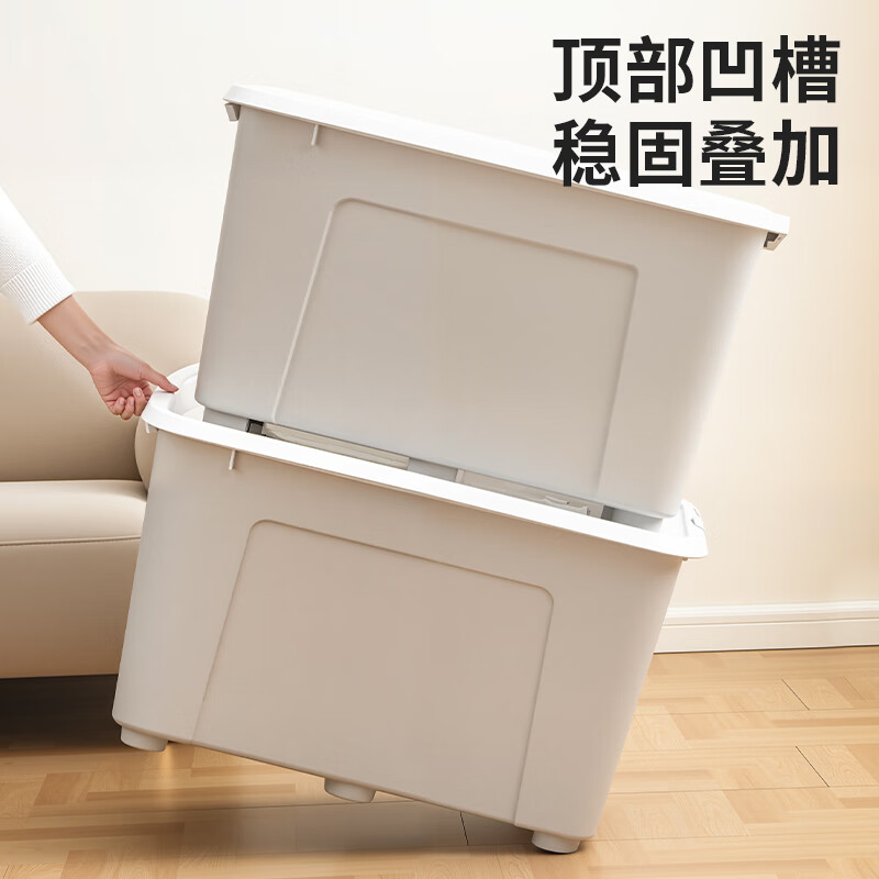 禧天龙(Citylong) X-6147收纳箱3个装(蓝)大容量超大衣服整理箱家用被子玩具储物蓝色塑料箱子23L高清大图