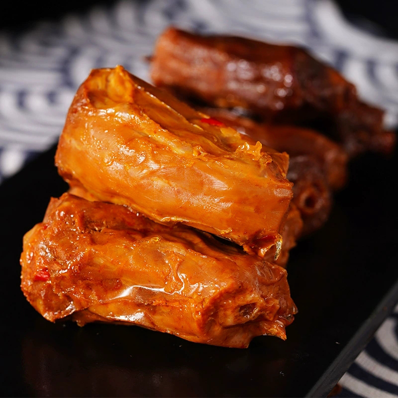 鲜香鸭肉卤味熟食休闲零食解馋(黑鸭香辣口味随机) 4包组合装(鸭脖136g*2+鸭锁骨136g*2)高清大图