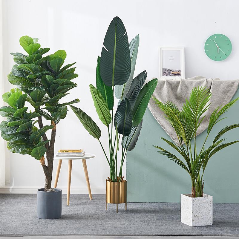 植物落地旅人蕉盆景室内客厅装饰假盆栽绿植摆件树15米美人蕉赠编织篮