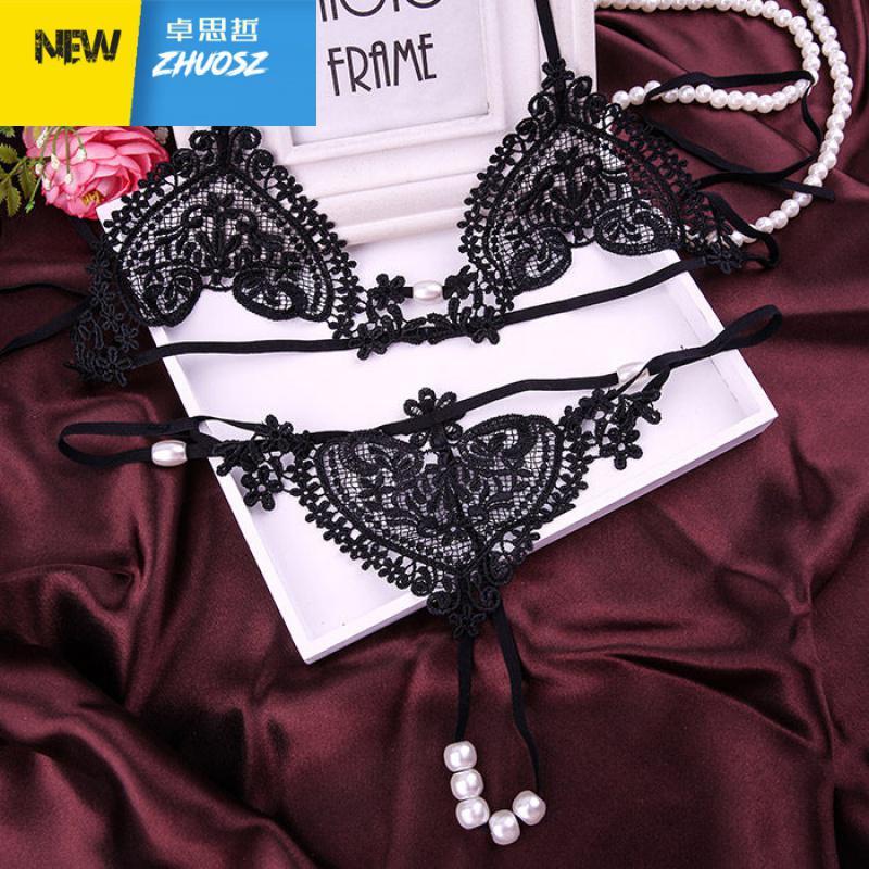 情趣内裤珍珠内裤女珠子按摩内裤吊带三点式t裤性感丁字裤一根线卓