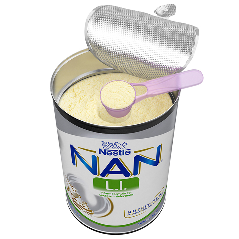 Nestle雀巢 LI无乳糖 跨境版安儿宁AL110 防腹泻婴儿营养配方奶粉 0-12月 400g/罐 荷兰进口