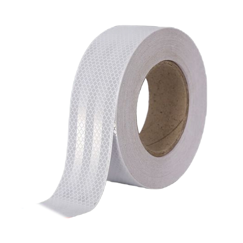 衡雁骏兴 反光胶带白色晶彩格 5cm*30m 卷高清大图