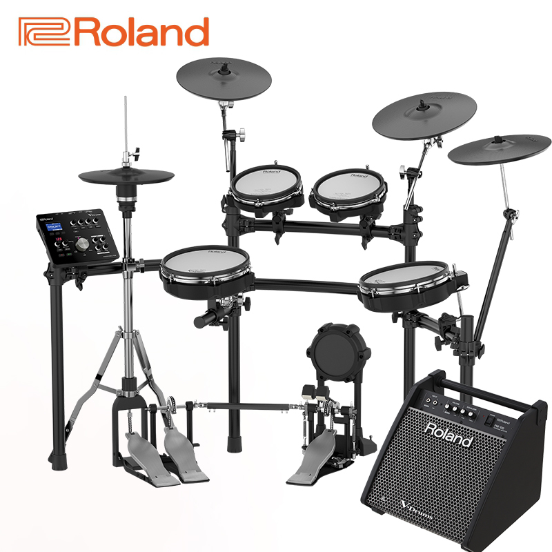 罗兰roland电子鼓td25kv五鼓四镲专业演奏电鼓儿童练习演出爵士鼓通用