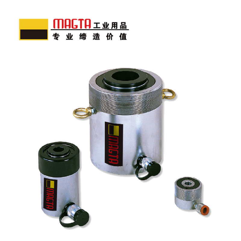 玛吉塔工(MRO MAGTA)分体式单作用中空油缸 中空液压油缸 中空液压千斤顶43048 20T 52mm